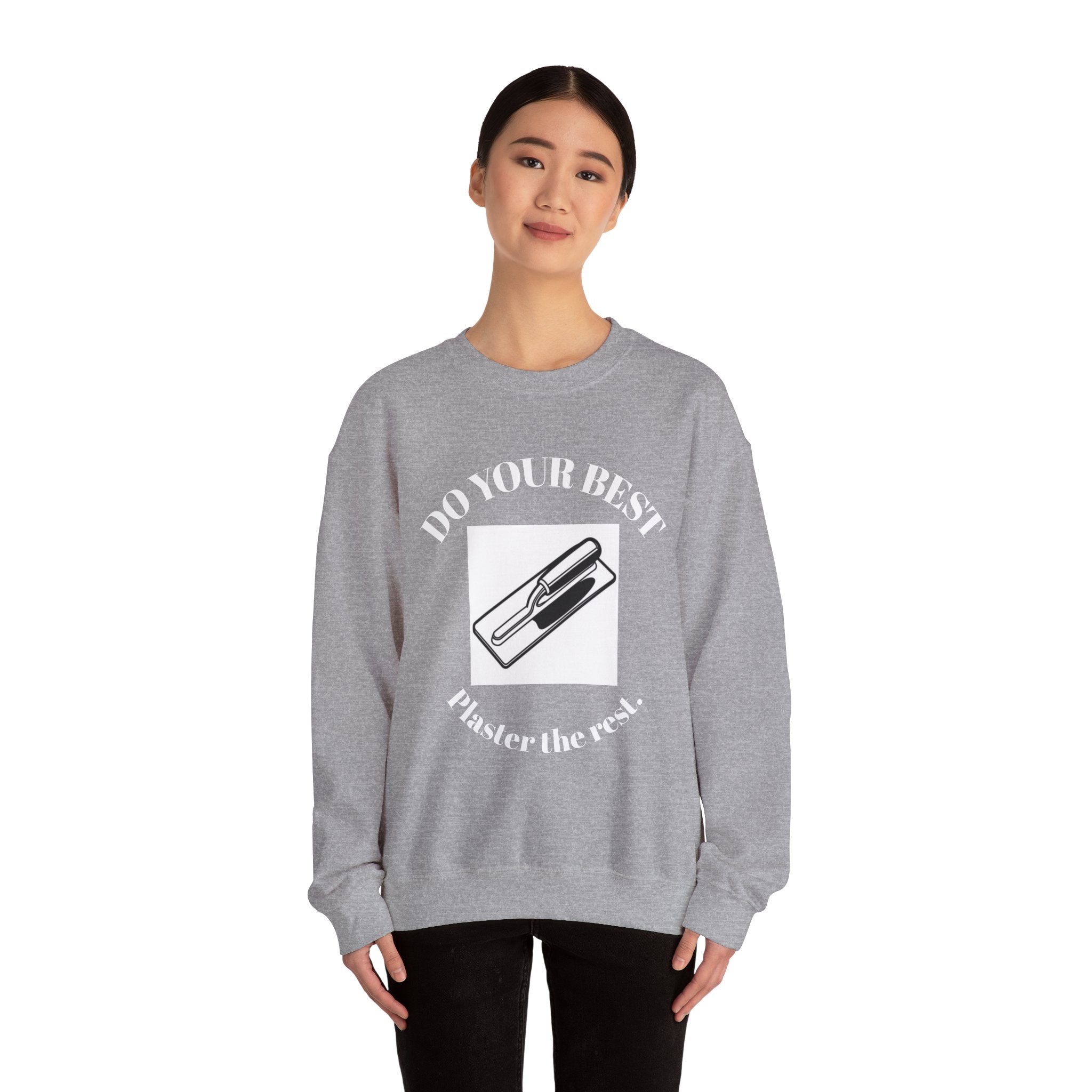 Motivational Crewneck Sweatshirt - "Do Your Best" Graphic